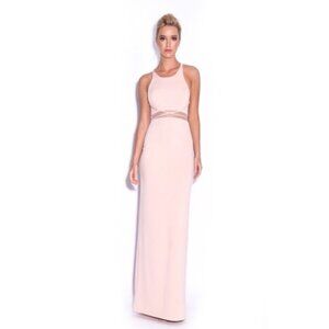 NWT Lumier by Bariano Australia Halter Sheath Gown Pink